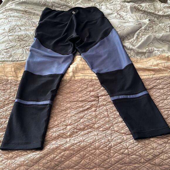 90 Degrees by Reflex | Blue and Black Color Block Leggings Size S - Picture 8 of 8
